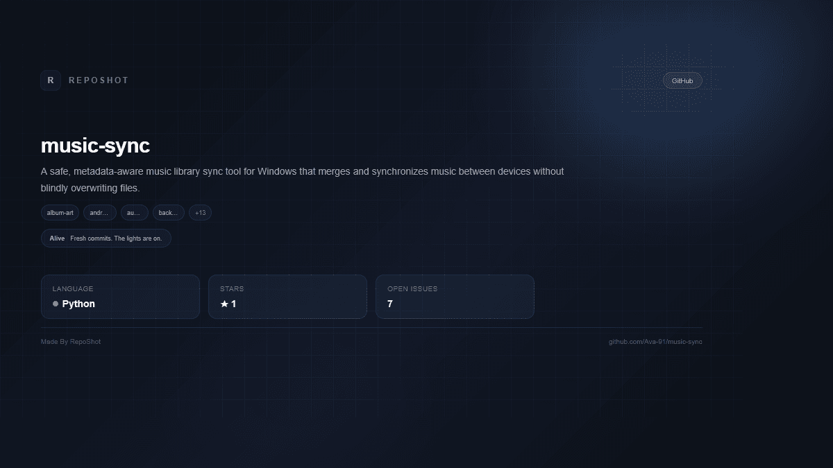 music-sync project preview